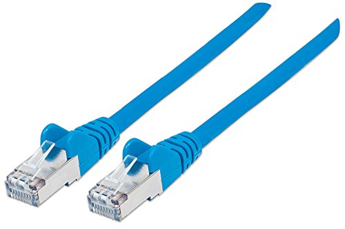 Intellinet 350747 Netzwerkkabel Cat6A SFTP 100% Kupfer RJ-45 Stecker/RJ-45 Stecker, 1,5 m blau von Intellinet