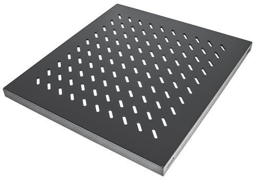 Intellinet 48,3 cm 19 Zoll Fachboden zur Festmontage 1 HE 525mm tief 712538 schwarz von Intellinet