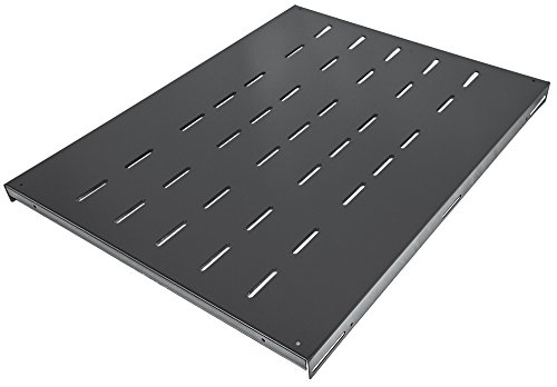 Intellinet 48,3 cm 19 Zoll Fachboden zur Festmontage 1 HE 600mm tief hohe Traglast 712576 schwarz von Intellinet