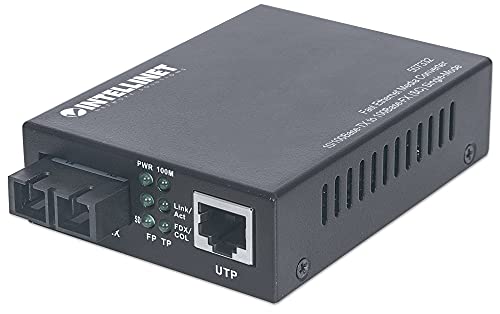 Intellinet 507332 Fast Ethernet Single Mode Medienkonverter schwarz von Intellinet