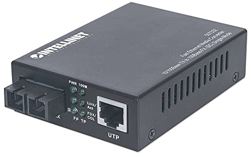 Intellinet 507332 Fast Ethernet Single Mode Medienkonverter schwarz Intellinet 507332 Fast Ethernet Single Mode Medienkonverter schwarz von Intellinet