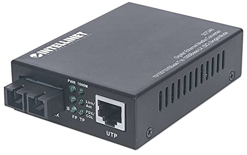 Intellinet 507349 Gigabit Ethernet Singlemode Medienkonverter schwarz von Intellinet