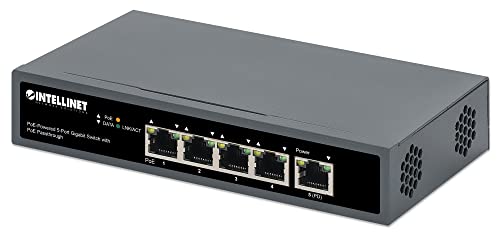 Intellinet 561808 Gigabit-Switch mit 5 Ports mit Stromversorgung, Schwarz von Intellinet