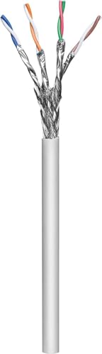 Intellinet 704922 Verlegekabel Cat7, S/FTP 100 m Rolle, LS0H, CPR-Dca-klassifiziert, AWG 23, Massivdraht, grau von Intellinet