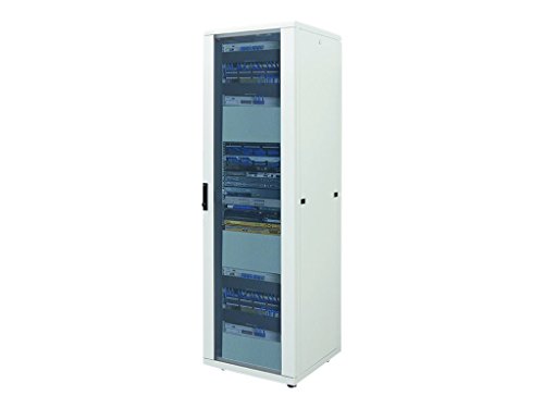 Intellinet 713054 48,26 cm 19" Netzwerkschrank Flatpack 42 HE 2057 (H) x 800 (B) x 800 (T) mm Schutzklasse IP20 grau von Intellinet