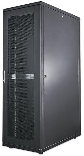 Intellinet 713283 Serverschrank 42 HE 2057 (H) x 800 (B) x 1000 (T) mm Schutzklasse IP20 vollständig montiert, 48,26 cm (19 Zoll) schwarz von Intellinet