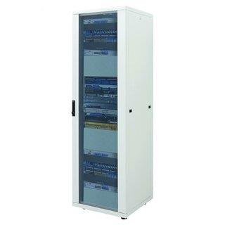 Intellinet 713559 48,26 cm 19" Netzwerkschrank 26 HE 1284 (H) x 600 (B) x 800 (T) mm Schutzklasse IP20 montiert grau von Intellinet