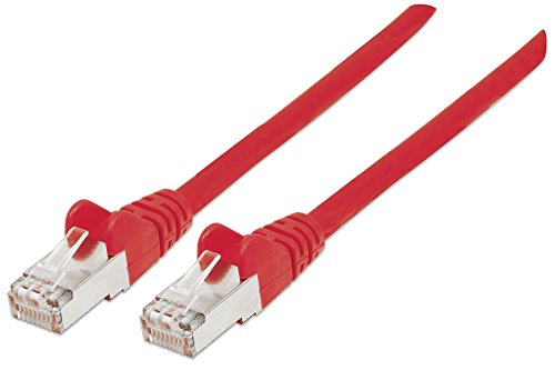 Intellinet 736879 Netzwerkkabel Cat6A SFTP 100% Kupfer RJ-45 Stecker/RJ-45 Stecker, 10 m rot von Intellinet