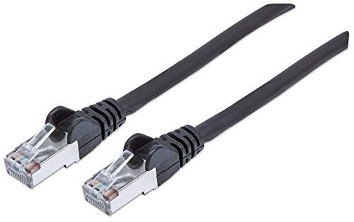 Intellinet 739856 Netzwerkkabel Cat6, SFTP LS0H Kupfer RJ-45 Stecker auf RJ-45 Stecker 1,5m schwarz von Intellinet