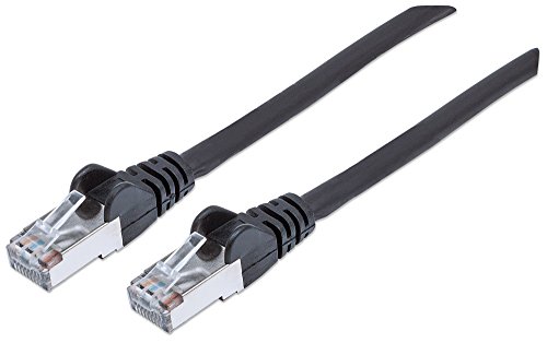 Intellinet 740814 Netzwerkkabel Cat7-Rohkabel mit Cat6a-Stecker 100% Kupfer LS0H 2m schwarz von Intellinet