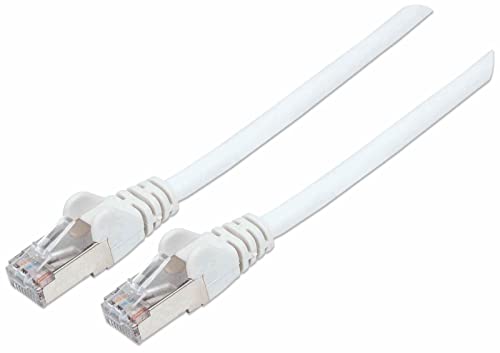 Intellinet 741408 Cat6a-Stecker 100% Kupfer LS0H 5 m Netzwerkkabel mit Cat7-Rohkabel S/FTP Weiß von Intellinet