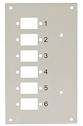 Intellinet I-din-spl6scs – Frontblende 6 Anschlüsse Simplex-Box Optische von Intellinet
