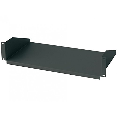 'Intellinet I-tray-14 Rack Shelf Rack Accessory – Rack Zubehör (Rack Shelf, Black, Metal, 22 kg, 48.3 cm (19), 2U) von Intellinet