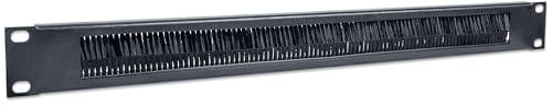 Intellinet Kabeldurchführung 48,3 cm 19" 1 HE (mit Bürstenleiste) schwarz 712767 von Intellinet