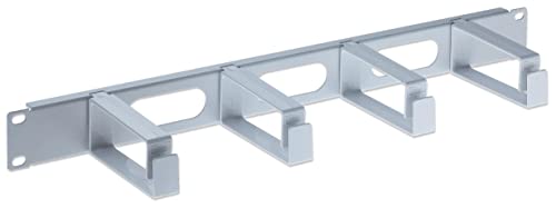 Intellinet Kabelmanagement für 48,3 cm 19" Schränke 1 HE 4 große Kunststoffringe grau 711067 von Intellinet