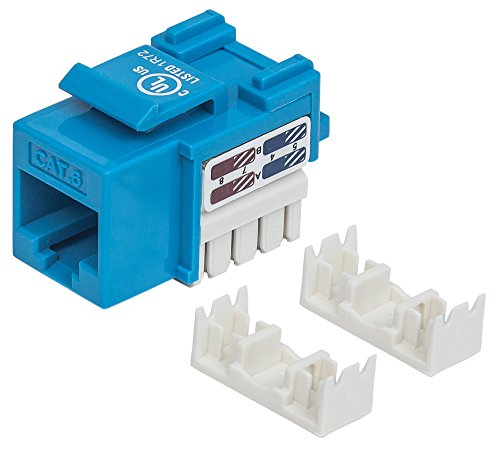 Intellinet Keystone Jack, Cat6, UTP, Punch-down, blau von Intellinet