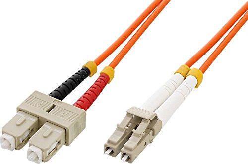Intellinet LWL Anschlusskabel LC/SC 5M Multimode OM1 orange von Intellinet