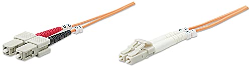 Intellinet LWL Anschlusskabel LC/SC 5M Multimode OM2 orange von Intellinet
