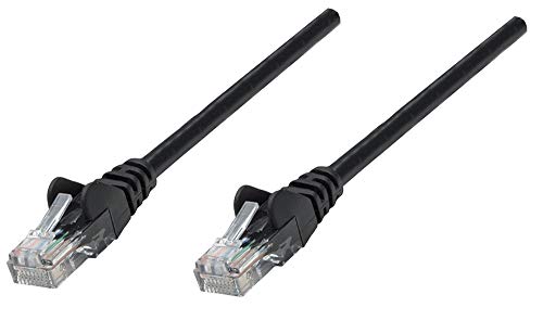 Intellinet Netzwerkkabel Cat5e SF/UTP CCA Cat5e kompatibel 1,5m Schwarz RJ-45 Stecker/RJ-45 Stecker von Intellinet
