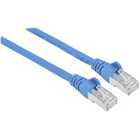 Intellinet 350747 RJ45 Netzwerkkabel, Patchkabel CAT 6a S/FTP 1.50m Blau Folienschirm, Geflechtschir von Intellinet