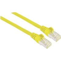 Intellinet 741125 RJ45 Netzwerkkabel, Patchkabel CAT 6a S/FTP 15.00m Gelb Folienschirm, Geflechtschi von Intellinet