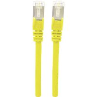 Intellinet 350532 RJ45 Netzwerkkabel, Patchkabel CAT 6a S/FTP 15.00m Gelb Folienschirm, Geflechtschi von Intellinet
