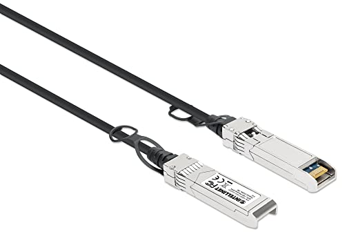 Intellinet SFP+ 10G Passives DAC Twinax-Kabel SFP+ auf SFP+, 0,5 m, MSA-konform für maximale Kompatibilität, Direct Attach Copper, AWG 30, schwarz Intellinet SFP+ 10G Passives DAC Twinax-Kabel SFP+ auf SFP+, 0,5 m, MSA-konform für maximale Kompatibilität, Direct Attach Copper, AWG 30, schwarz von Intellinet