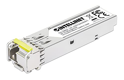 Intellinet Transceiver SFP Fibra Ottica Monomodale LC 1000Base-BX Bidirezionale WDM Silver von Intellinet
