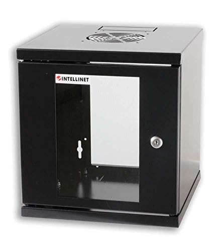 Intellinet Wandschrank 25,4cm 10 Zoll 6 HE 30 cm tief schwarz RAL 9005 711692 von Intellinet
