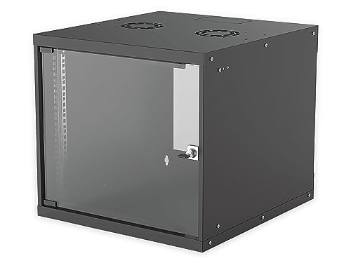 Intellinet 714808 48,26 cm 19" (19 Zoll) Wandverteiler Basic Line 9 HE 487 (H) x 540 (B) x 560 (T) mm Flatpack Schutzklasse IP20 schwarz, 9 HE 48,7x54x56 schwarz von Intellinet