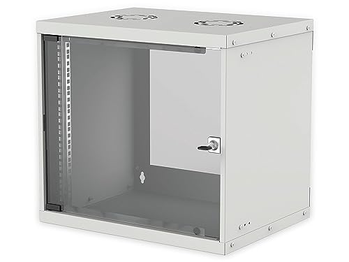 intellinet 714815 48,26 cm 19" (19 Zoll) Wandverteiler Basic Line 9 HE 487 (H) x 540 (B) x 560 (T) mm Flatpack Schutzklasse IP20 grau von Intellinet