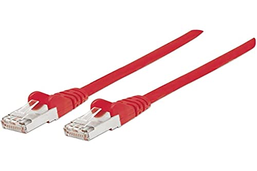 intellinet 740760 Netzwerkkabel Cat7-Rohkabel mit Cat6a-Stecker 100% Kupfer LS0H 1,5m rot von Intellinet