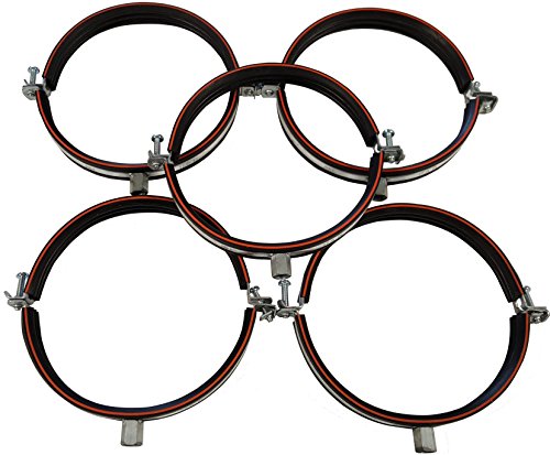Intelmann Rohrschelle Ø 200, 5er Set, Gewinde M8/M10, MADE IN GERMANY (80 100 112 125 140 150 160 180 200) von Intelmann