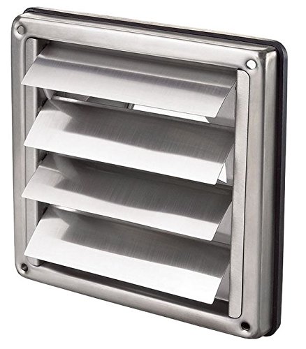 Intelmann Edelstahl Wetterschutzgitter Ø 100 bewegliche Lamellen (100 125 150) von Intelmann