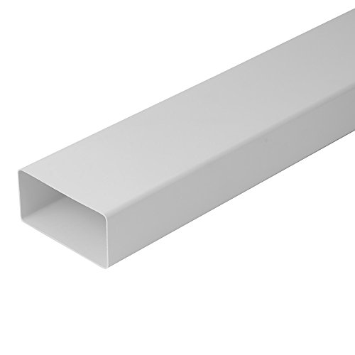 Intelmann Flachkanal 1 m, 110 x 55 mm, Lüftungskanal, Kunststoff (PVC) von Intelmann