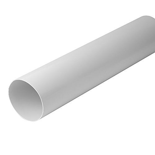 Intelmann Lüftungsrohr 1 m, Ø 125 mm, Rundkanal, Kunststoff (PVC) von Intelmann