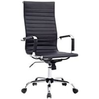 Chair de office - ergonomisches Design - hohe Rückenlehne - gerippte Polsterung - Mechanik de butterfly - Höheneinstellung - - Equip Chair de office - ergonomisches Design - hohe Rückenlehne - gerippte Polsterung - Mechanik de butterfly - Höheneinstellung - - Equip von Intenso