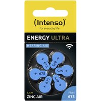 INTENSO Hörgeräte-Batterie Energy Ultra A 675, 6 Stück, blau von Intenso