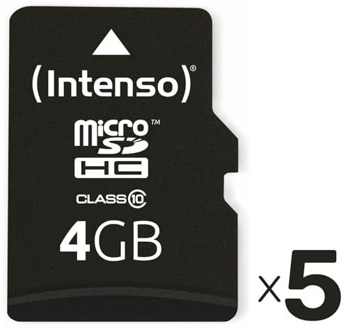 INTENSO MicroSDHC Card 3413450, 4 GB 5er Pack INTENSO MicroSDHC Card 3413450, 4 GB 5er Pack von Intenso