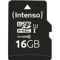 Intenso 16GB microSDHC Performance microSD-Karte 16GB Class 10 UHS-I Wasserdicht von Intenso