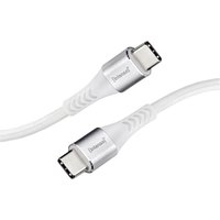 Intenso USB-Kabel USB 2.0 USB-C® Stecker, USB-C® Stecker 1.50 m Weiß Stoff-Ummantelung 7901002 von Intenso