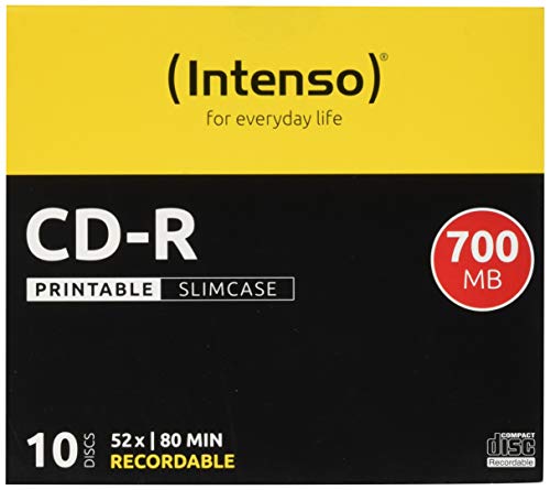 Intenso CD-R Printable Rohlinge, 700MB, 10 Stück von Intenso