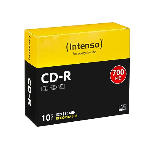 Intenso KF00419 CD-R Rohlinge 700MB, 52x, Slim Case, 10er Box, 10er Slimcase Intenso KF00419 CD-R Rohlinge 700MB, 52x, Slim Case, 10er Box, 10er Slimcase von Intenso