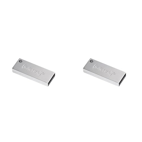 Intenso Premium Line 64 GB USB-Stick USB 3.2 Gen 1x1, Silber (Packung mit 2) von Intenso