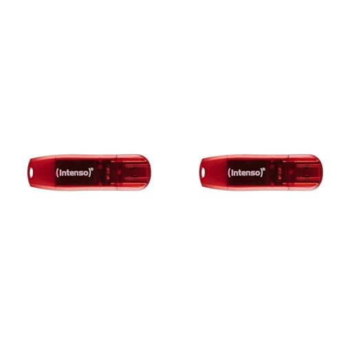 Intenso Rainbow Line 128 GB USB-Stick USB 2.0 Rot (Packung mit 2) von Intenso