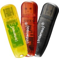 Intenso Rainbow Line 3x 32GB - schwarz, gelb und rot von Intenso