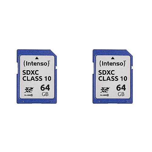 Intenso SDXC 64GB Class 10 Speicherkarte (Packung mit 2) von Intenso