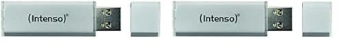 Intenso Ultra Line, 128GB Speicherstick, USB 3.2 Gen 1x1, Silber (Packung mit 2) von Intenso