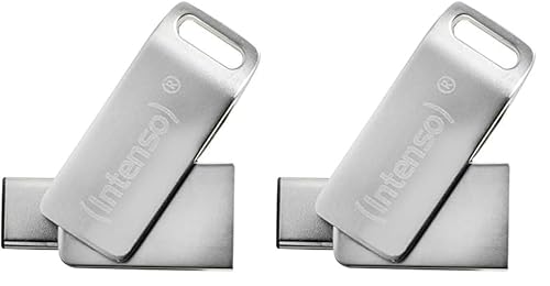 Intenso cMobile Line, 32GB Dual USB-Stick USB 3.2 Gen. 1x1 Type-C, Silber (Packung mit 2) von Intenso