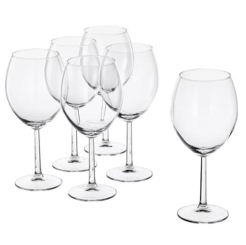 Inter IKEA Systems B.V 6er Set SVALKA Rot Weinglas, Klarglas, 60 cl von Inter IKEA Systems B.V